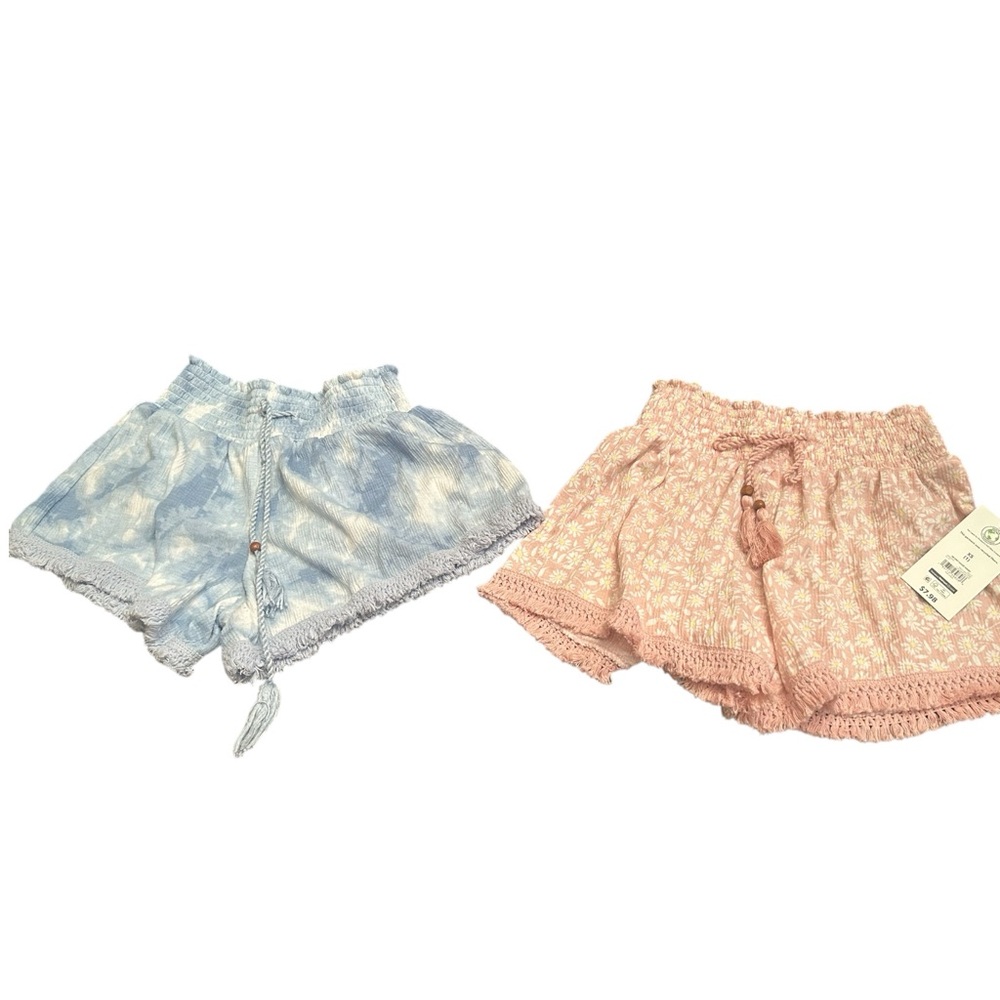 No Boundaries High Waist Blue and Pink Shorts